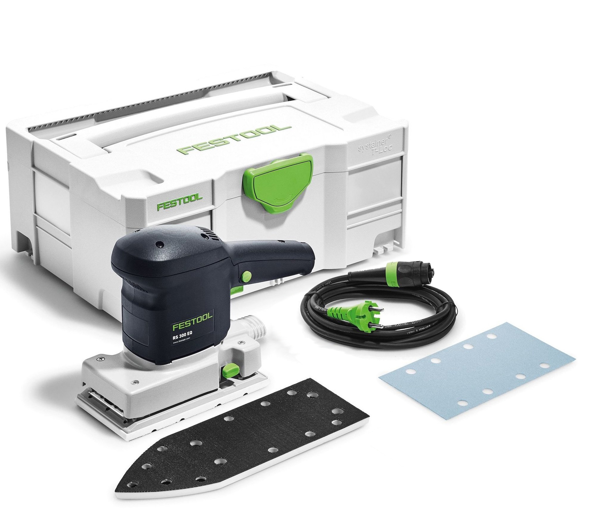 festool德国费斯托方磨头rs 300 eq方形干磨机电动吸尘振动打磨机