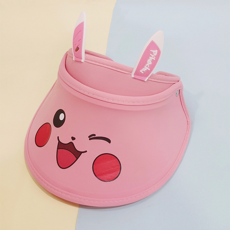 新卡通儿童空顶帽冰丝遮阳凉帽百搭学生运动帽子厂家直供