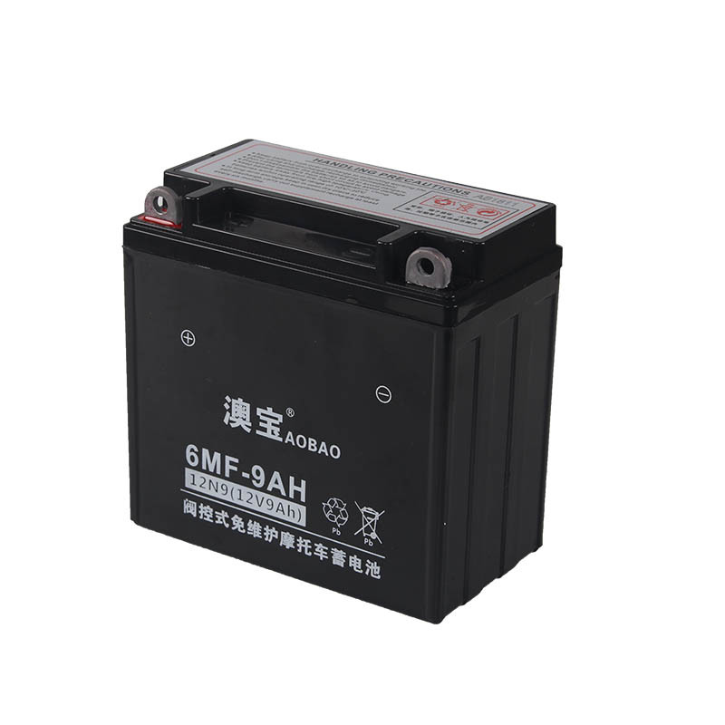 摩托车电瓶12v9a适用男装豪爵银豹铃木太子12n9-bs免维护干电池