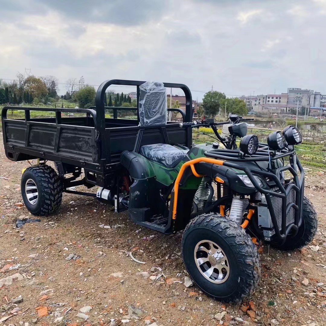 北极天沙滩车宗申250四驱带斗摩托农夫车四轮后斗拖拉机农机具atv