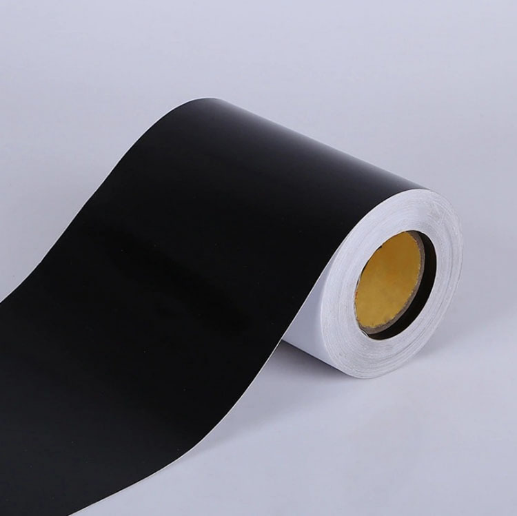 森腾印刷 磨砂哑黑pvc不干胶胶标签定做 亮黑pvc铭牌标签贴厚13丝