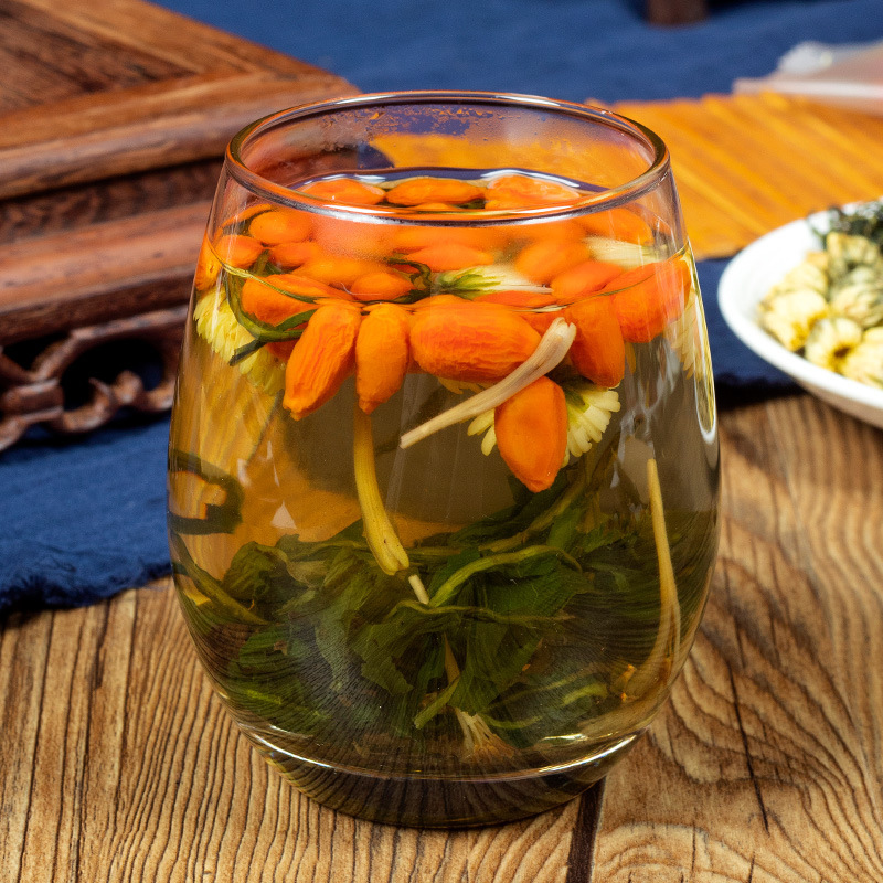 蒲公英菊花茶 盒装100g金银花菊花蒲公英枸杞组合茶批发