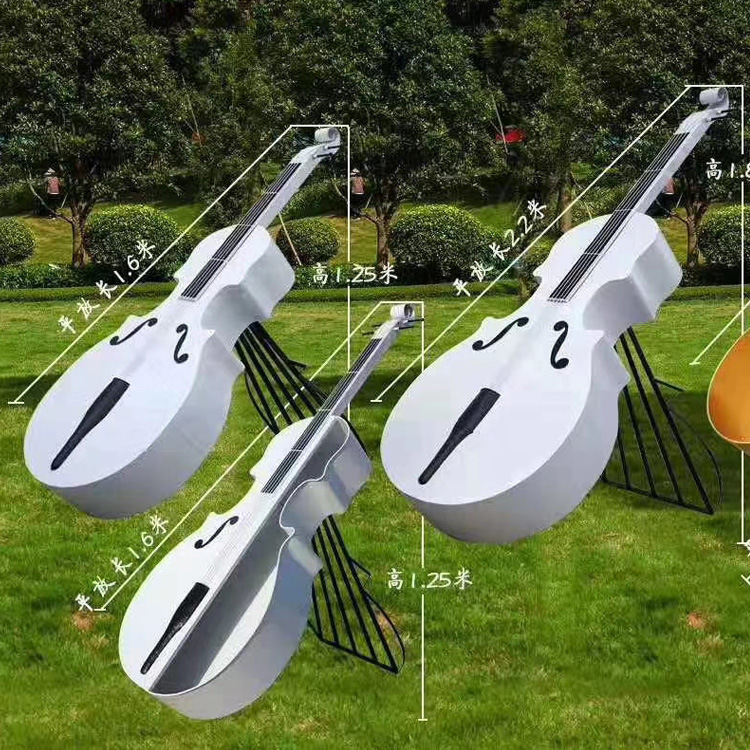 西式艺术大提琴纯铜雕塑 家居庭院工艺品摆件 景观园林铜雕加工