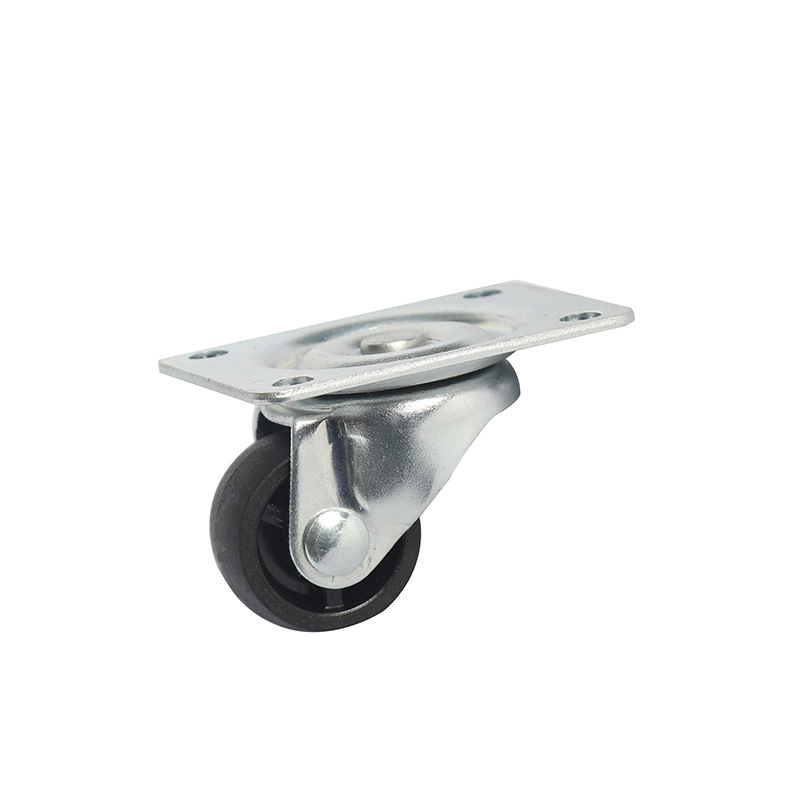 1.25寸立式卧式冷柜冰柜展示柜配件专用万向脚轮静音承尼龙轮子