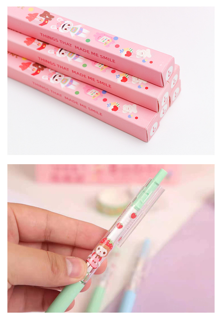 青壹坊bobbi甜心派对中性笔盲盒惊喜盒按动圆珠笔 tr-ca01123