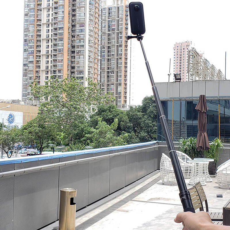 insta360 one r x2隐形3米自拍杆全景相机子弹时间手柄碳纤维长杆