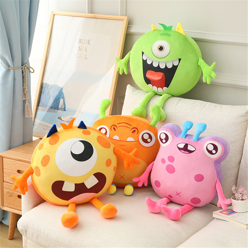 创意玩具ins小怪兽系列网红小恶魔毛绒玩具公仔抱枕跨境热卖玩偶