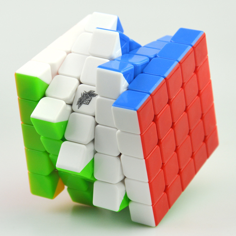 旋风小子极速五阶魔方22318彩色免贴纸儿童益智玩具带教程图纸