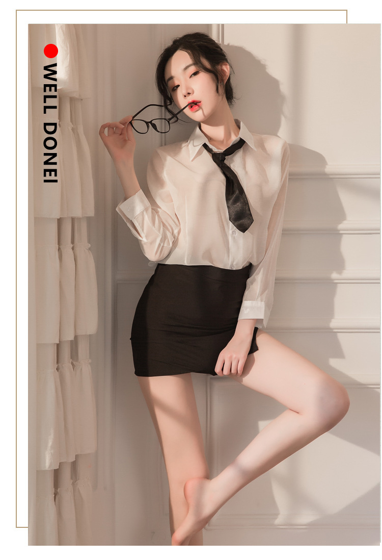 情趣内衣 教师制服诱惑骚老师性感套装ol秘书办公室一