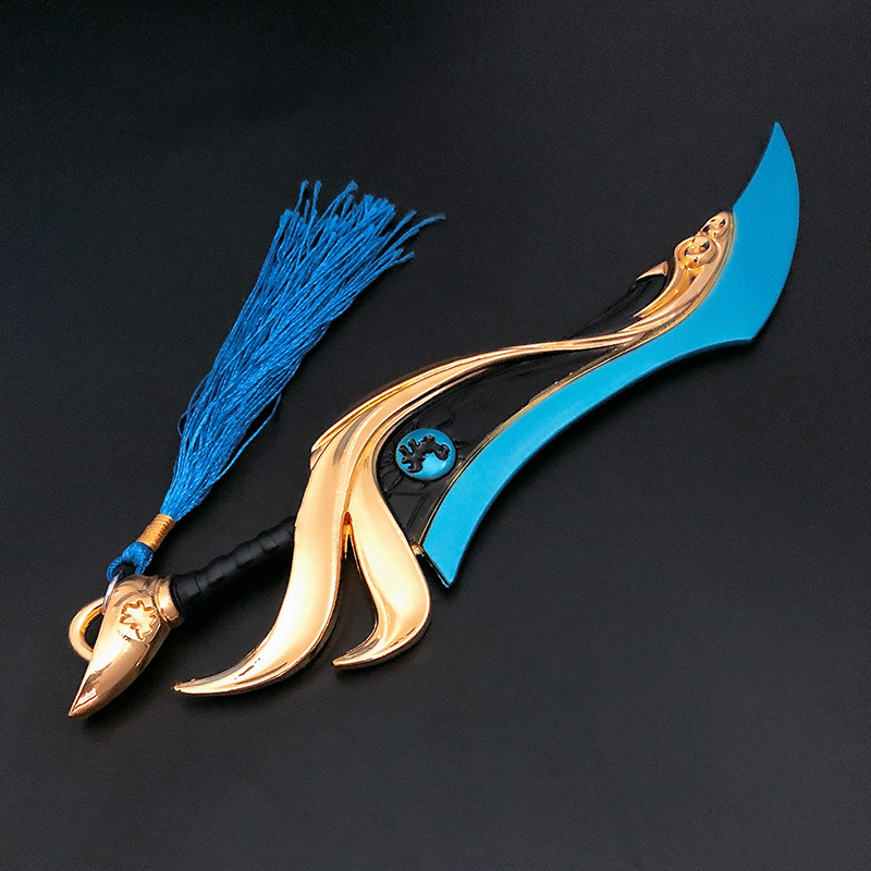 游戏周边凯神兽皮肤青龙志武器刀金属未开刃模型摆件玩具