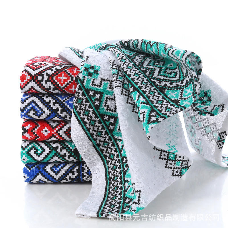 棉 印花 印刷 华夫格 42*68厘米 65克 厨房巾 茶巾