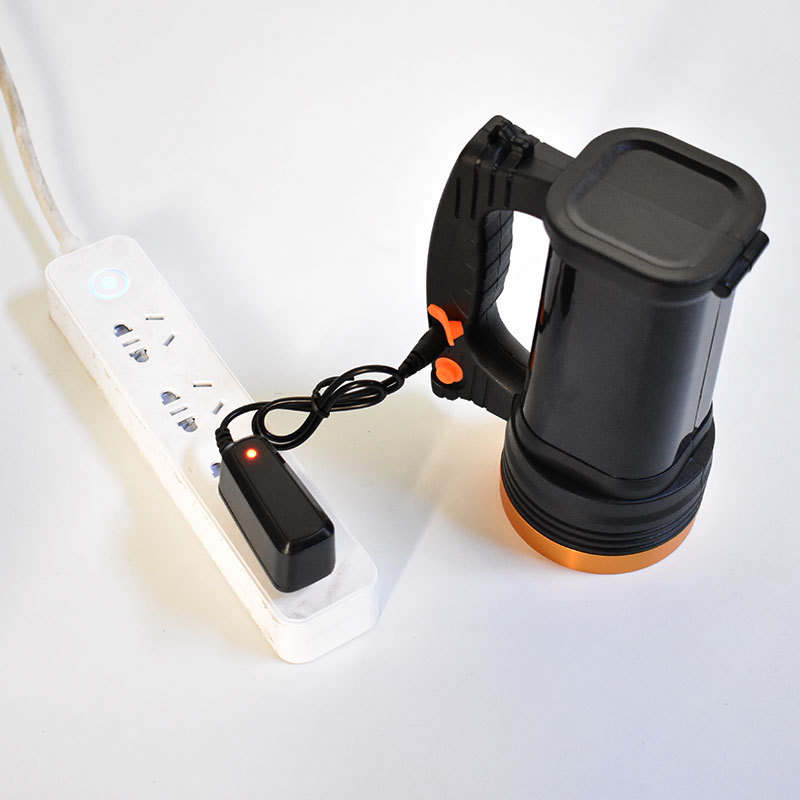 塑料款手提灯强光手电筒锂电充电led手提探照灯30w超亮远射程