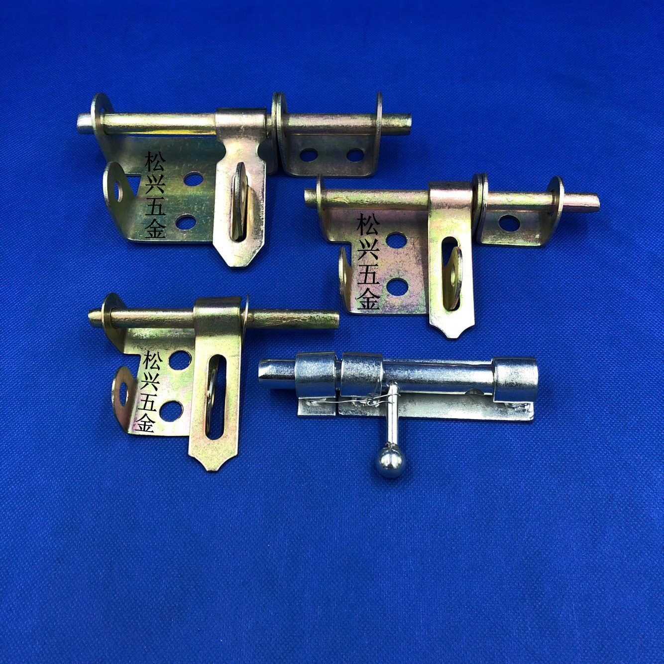 防火门铁插销 双开门铁栓 130mm/160mm/190mm门栓锁