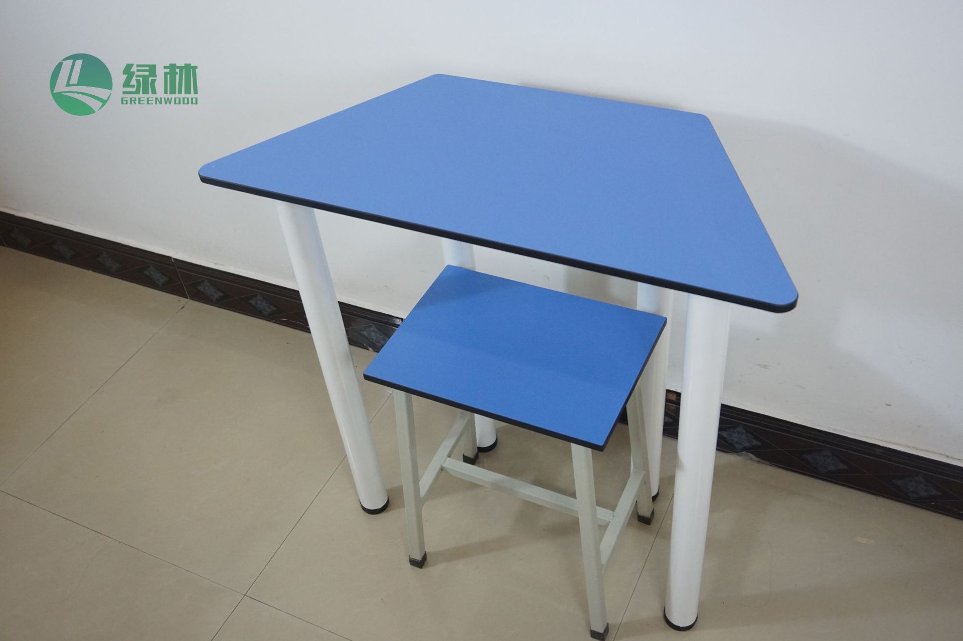 hpl板学校学生课桌彩色凳子培训综合实践桌异形台桌面 可加工成品