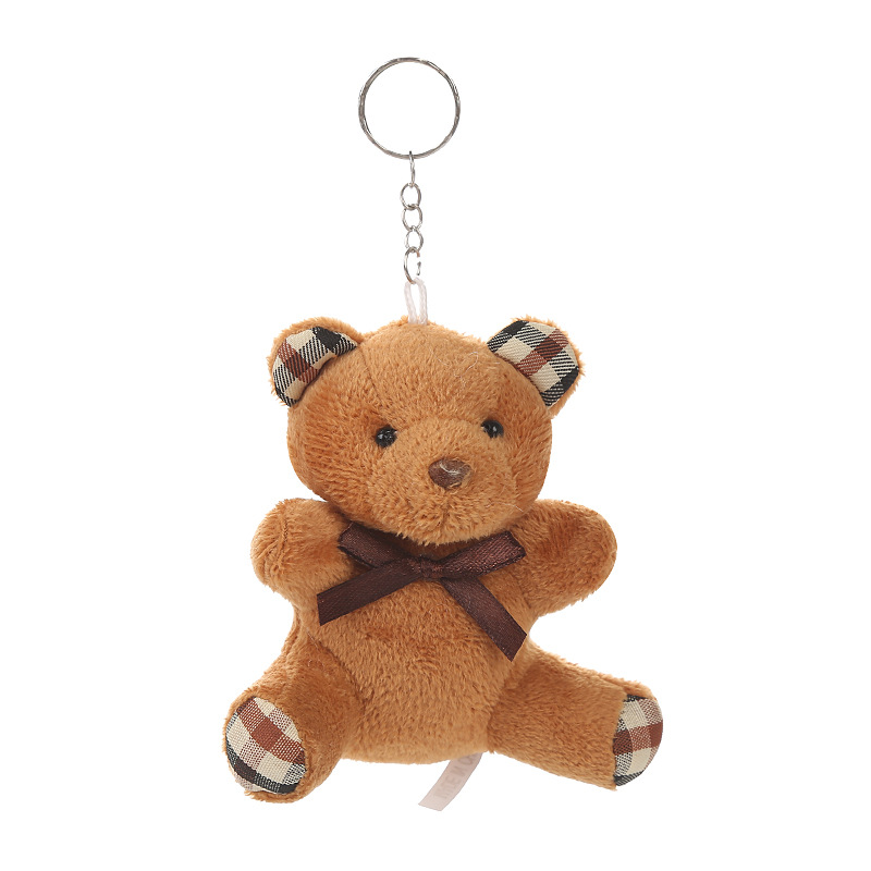 Bole Bow Tie Teddy Bear Plush Toy Bear Doll Small Pendant Cross-Border Amazon Gift Factory Price Wholesale