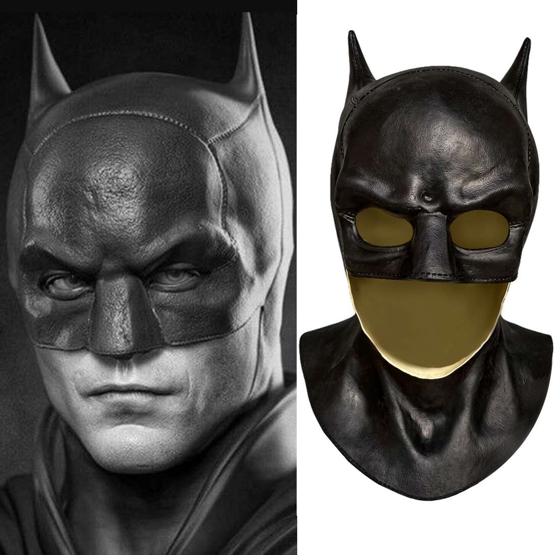 2020高档影视精品头套贝恩乳胶新款蝙蝠大侠面具黑暗骑士主题头套