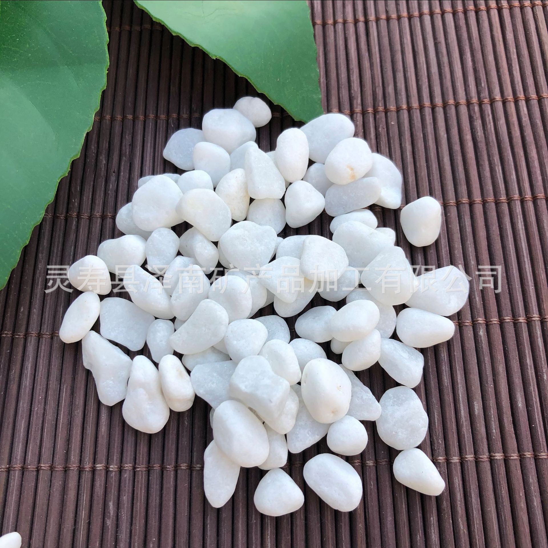 白石子厂家多肉铺面 白色鹅卵石 庭院装饰 白玉石 雪花白石子