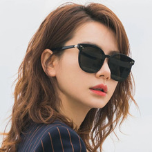 2022新款韩版太阳镜女士 网红街拍复古圆形时尚大框墨镜明星同款