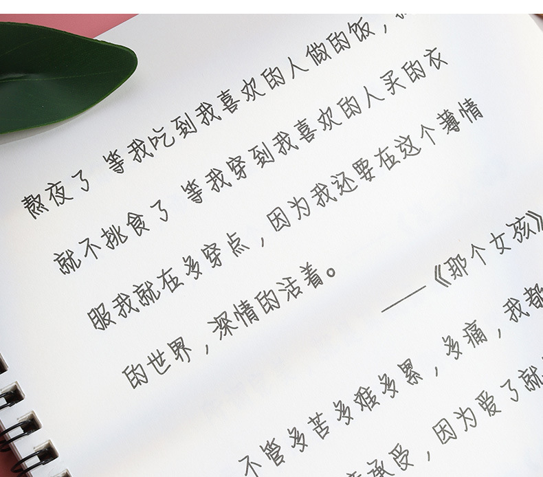 c情书翩翩体字帖女生字体奶酪陷阱网红神仙手写文艺练字帖0.19