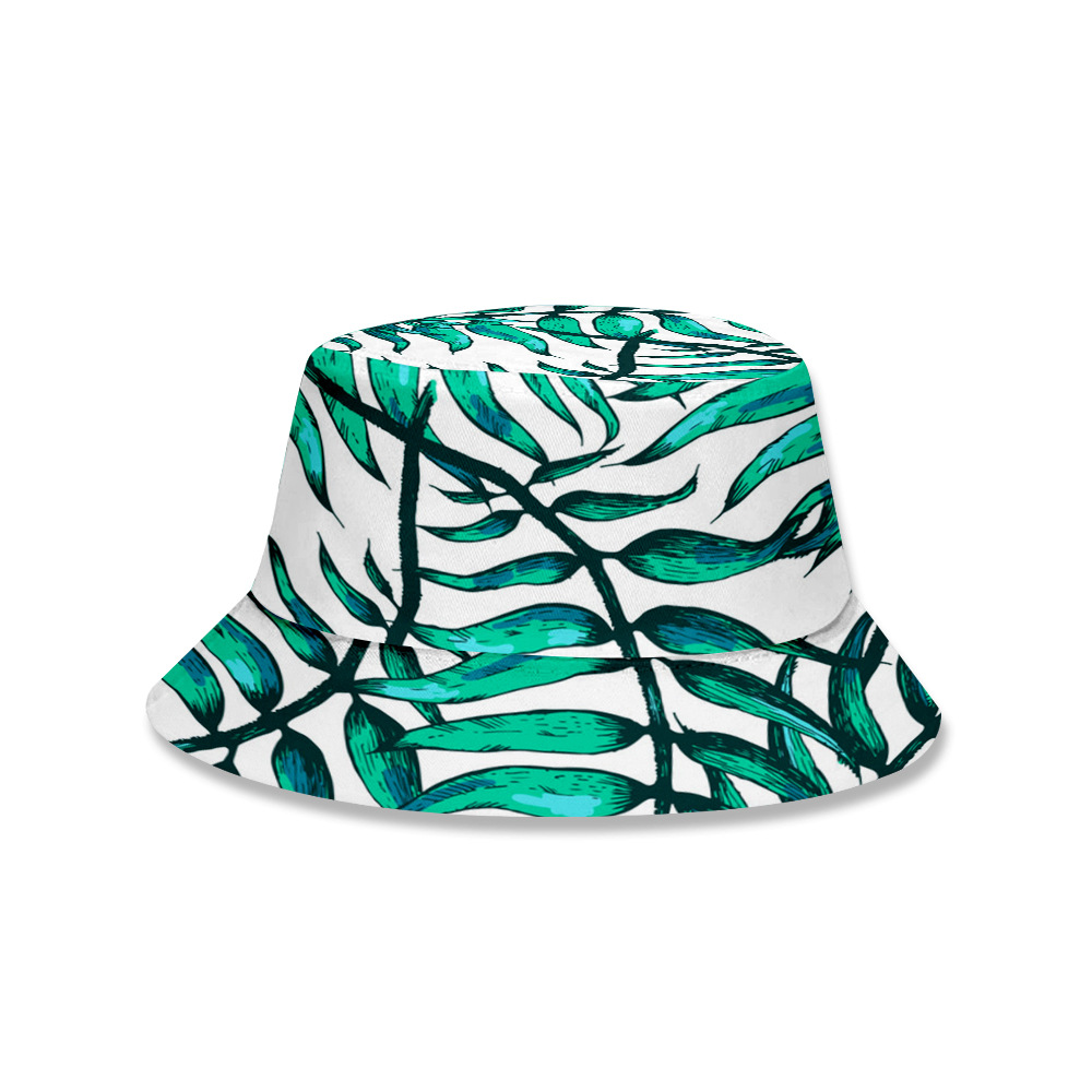 summer帽子女韩版渔夫帽学生情侣盆帽防晒遮阳帽潮3d印花支持定制