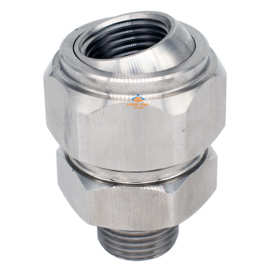 45度调节1分2分3分4分155金属不锈钢黄铜可调万向球对丝喷嘴接头