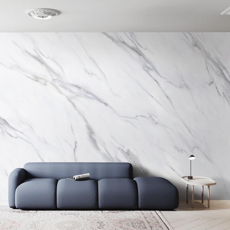 北欧ins风电视背景墙壁布仿大理石纹墙纸简约服装店瓷砖装饰