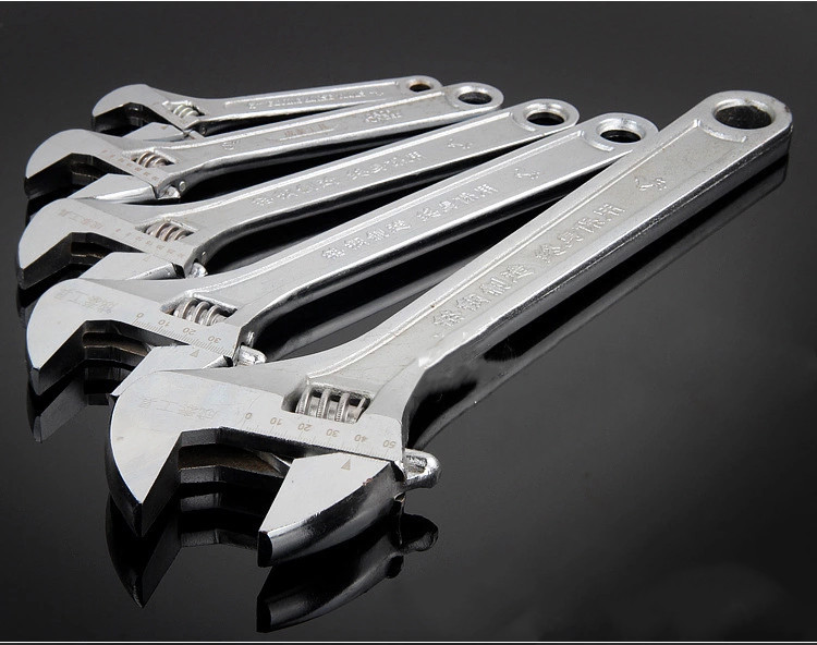 碳钢大开口调节式活口扳手 活板子 活络扳手 活扳手 活动扳手