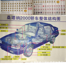 驾校验收22幅汽车教学挂图交通信号挂图机动车结构及工作原理挂图