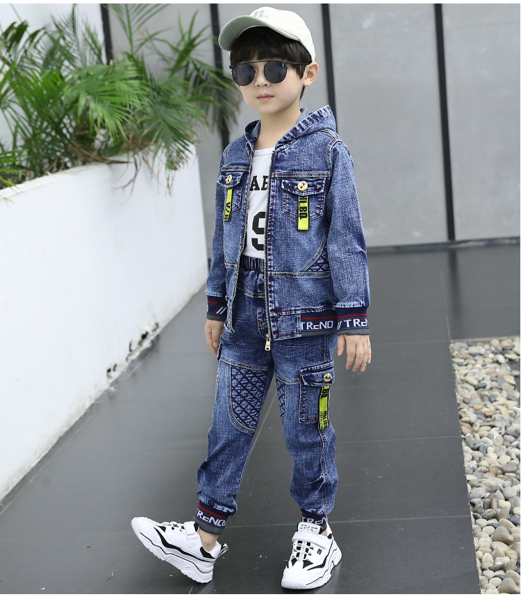 童装男童春秋牛仔套装2020新款儿童牛仔套装3男孩4韩版5洋气6百搭