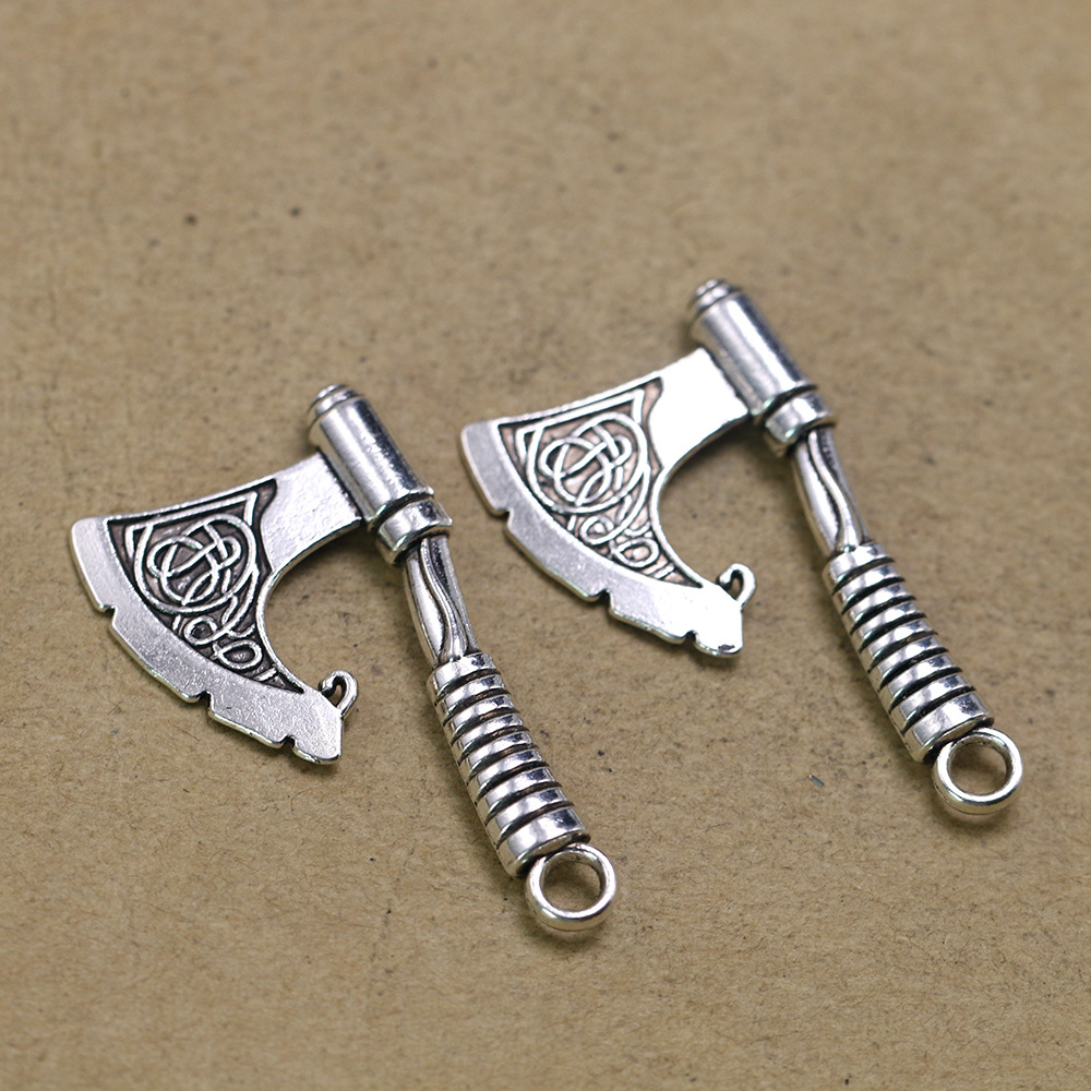 diy饰品 手游王者荣耀程咬金大斧头个性项链吊坠配件 ins厂家批发