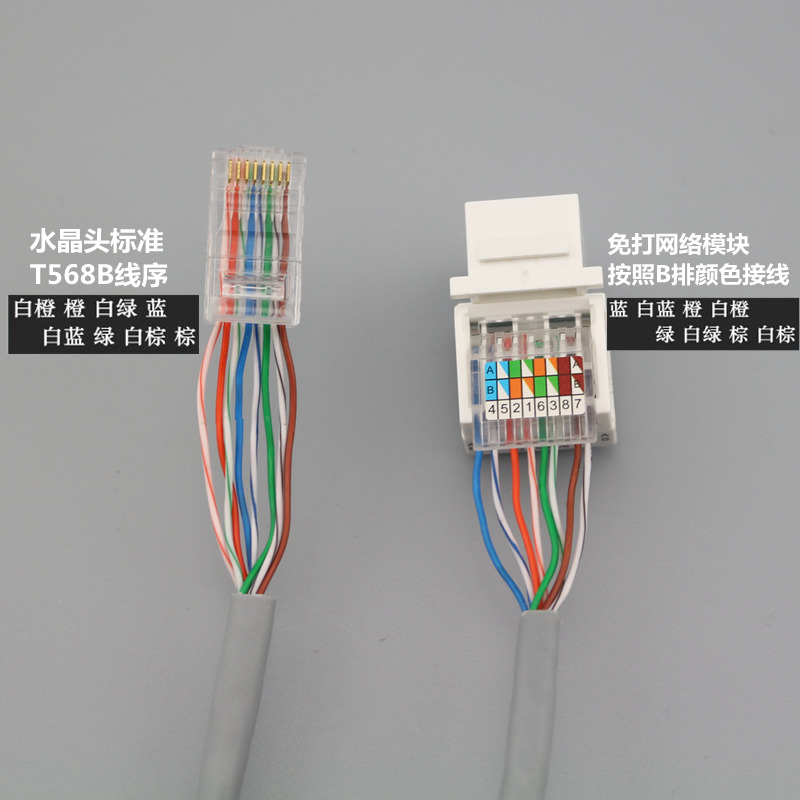 120型双口免打电脑 免打电话插座面板 网络电话插座 rj45rj11面板