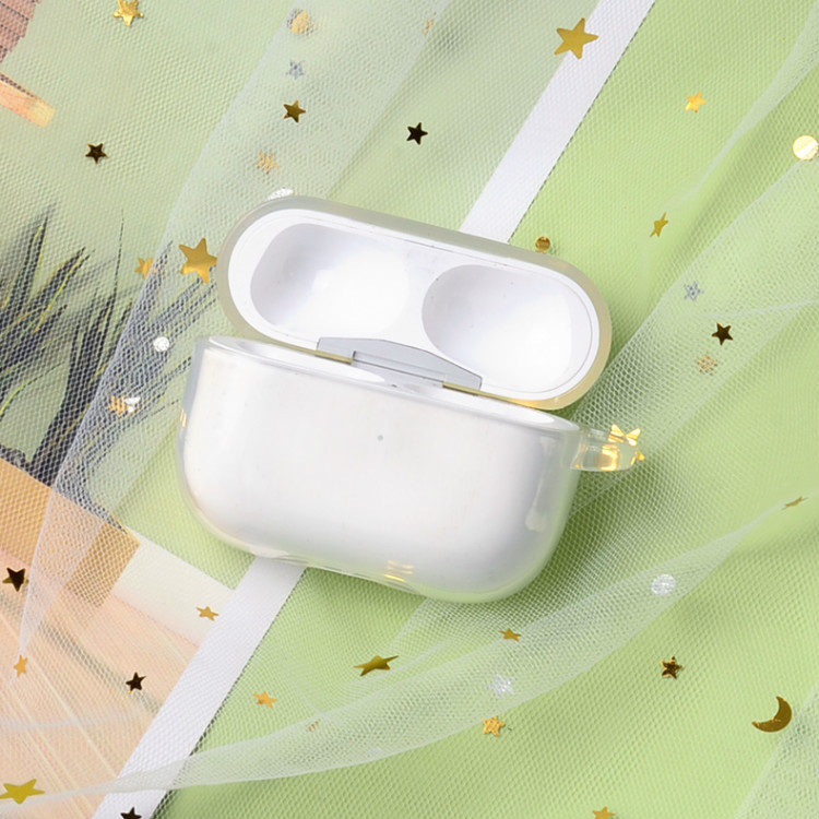 适用airpodspro保护套苹果蓝牙耳机壳二代tpu高透彩绘电镀素材壳