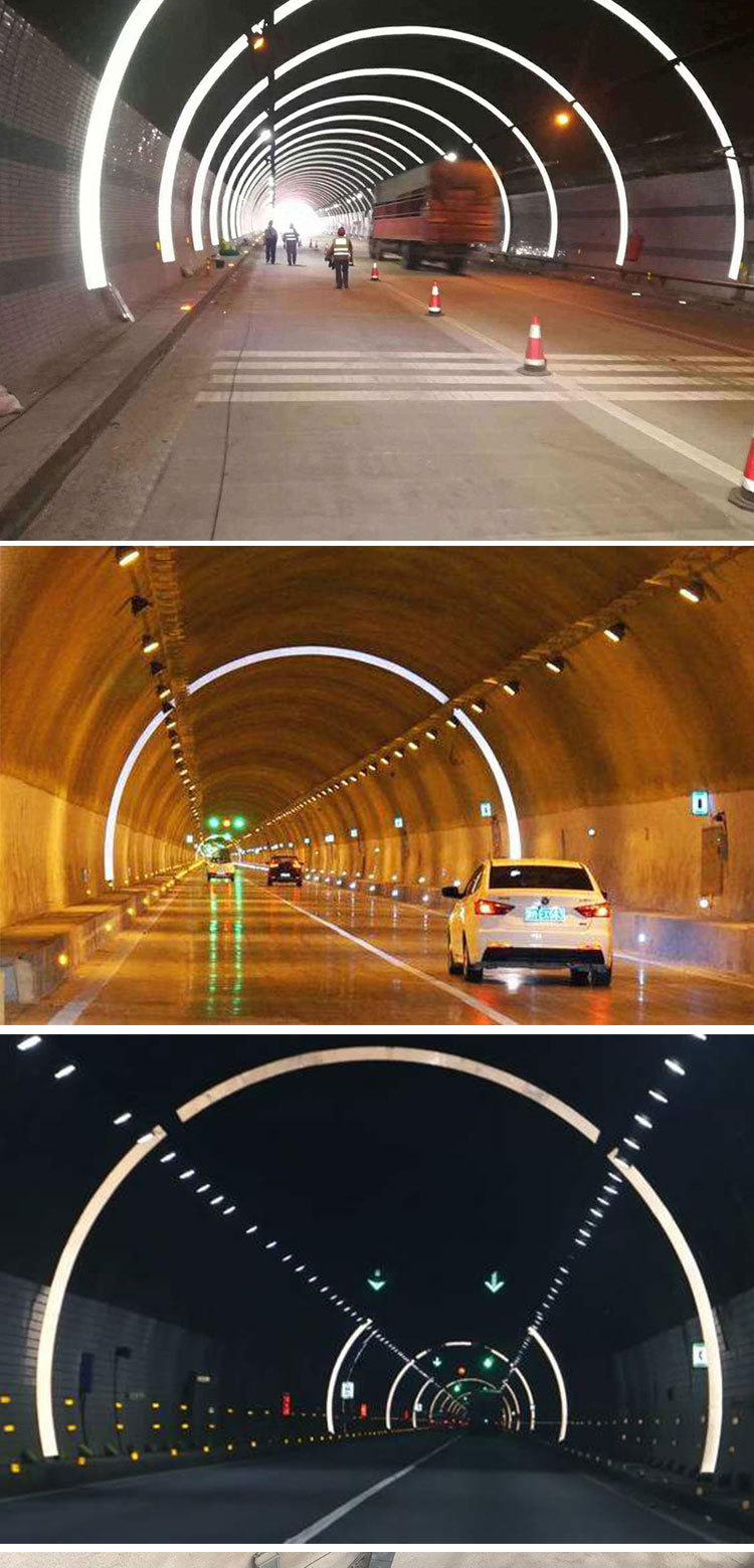 高速公路隧道反光环隧道彩虹条铝板反光轮廓带可定制立面标志其他
