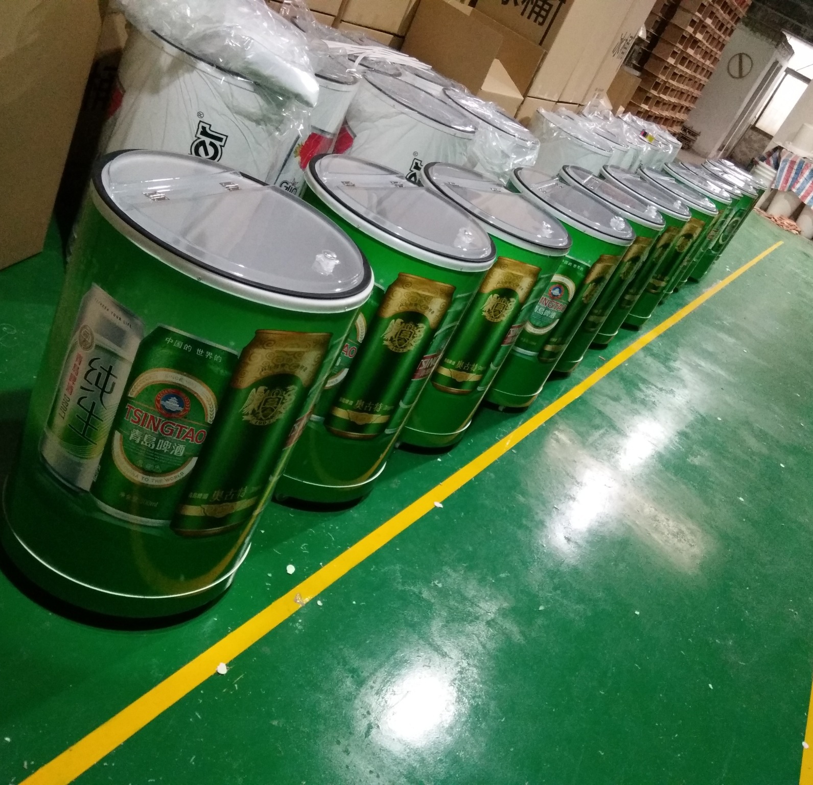 100l大容量广告促销冰桶台式保温冰桶加厚塑料户外移动冰桶大冰桶