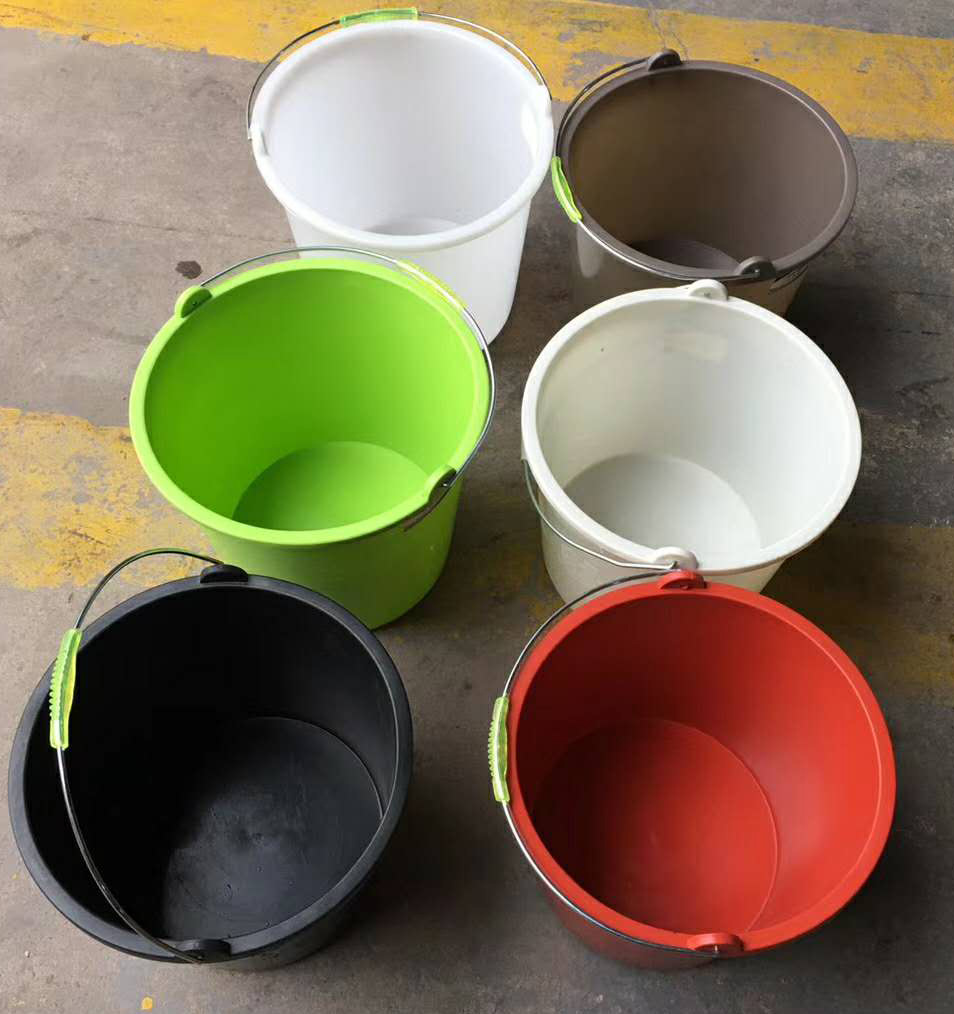 加厚耐摔圆形塑料水桶 提水桶加厚多功能 学生宿舍手提家用塑料桶