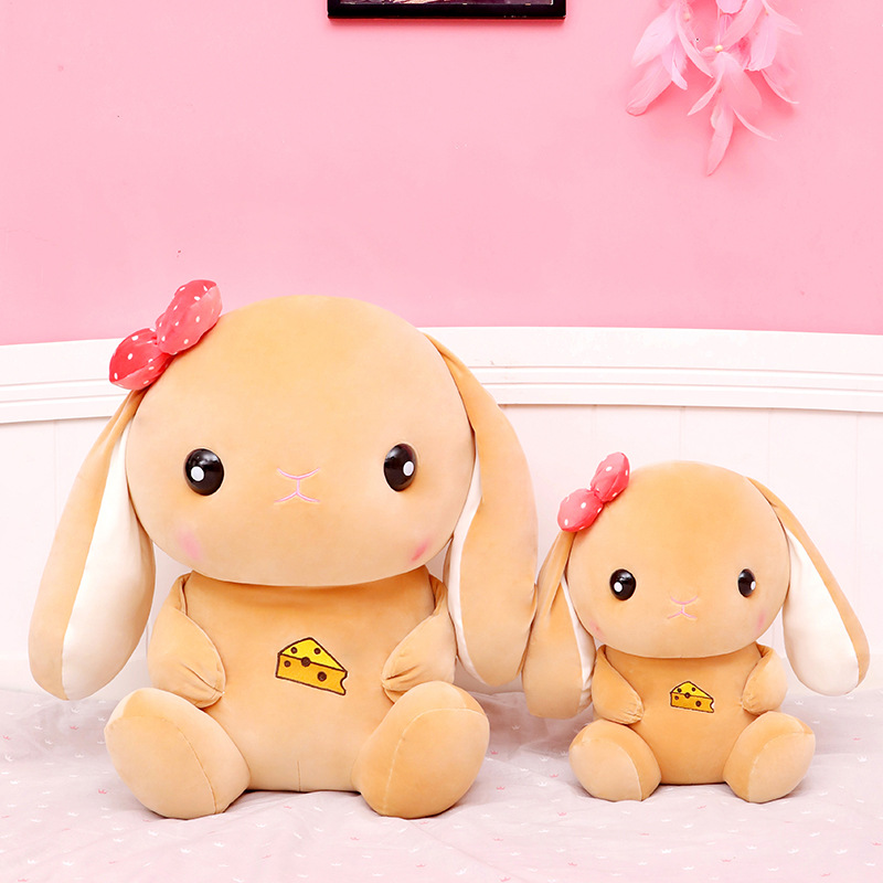 超软大码泡泡兔毛绒公仔可爱小兔子玩偶布娃娃床上玩偶