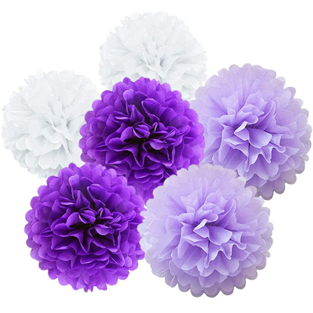 8寸 10寸 12寸拷贝纸纸花球 生日派对婚庆婚礼装饰布置手工纸花球