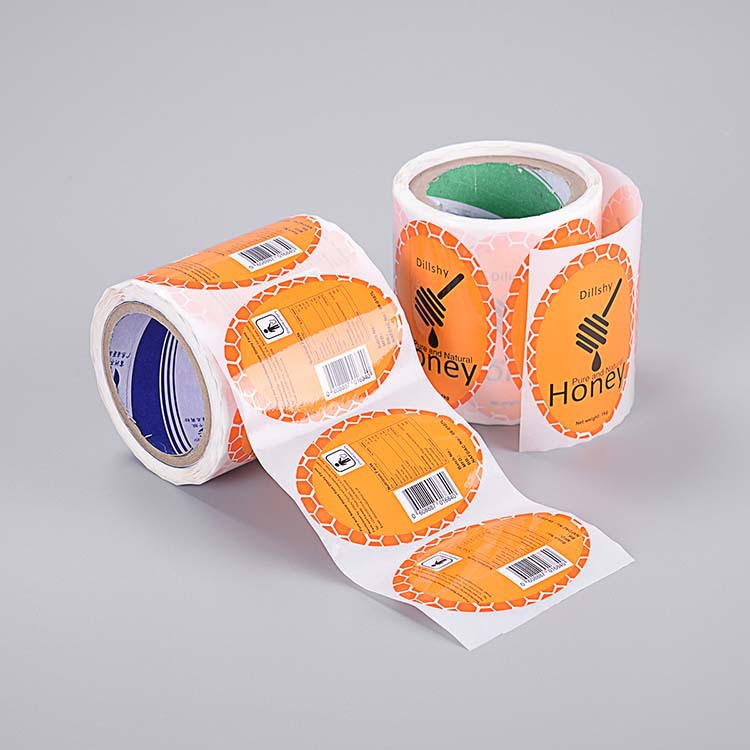 彩色卷筒不干胶标签食品日用品铜版纸不干胶贴纸印刷定制厂家