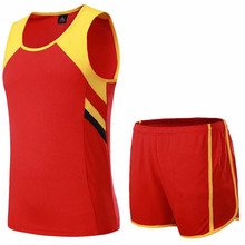 男女款田径训练服马拉松跑步套装 长跑运动会背心套装