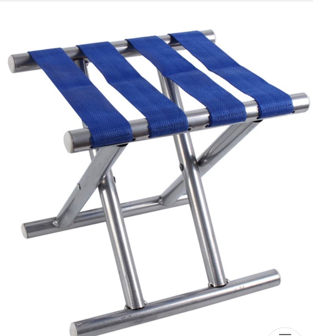 渔人钓具 粗圆管焊接钓鱼凳 电镀无靠背马扎凳 规格30*25*32