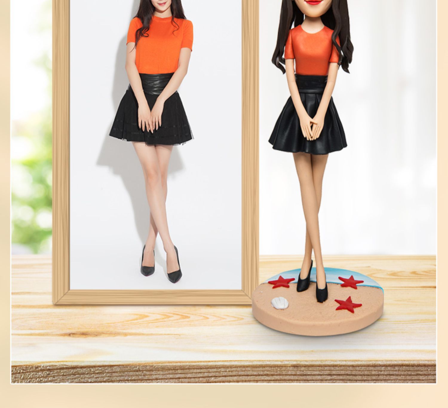 捏泥人真人像定制软陶人偶模型泥塑玩偶公仔diy手工礼物仿真手办