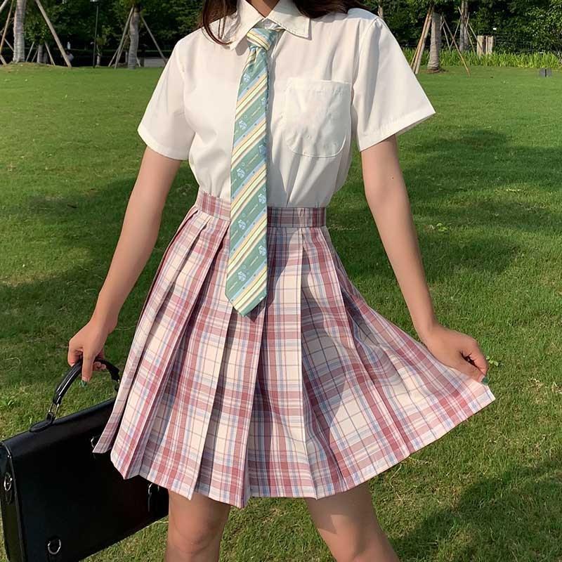 【大粉格子】 兔姬舍jk制裙 格裙 jk制服正统