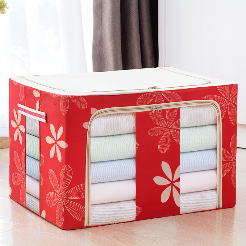 Wardrobe Collect Clothes Storage Box Fabric Oxford Cloth Finishing Box Box Bag Foldable Clothing Bag Household Appliances