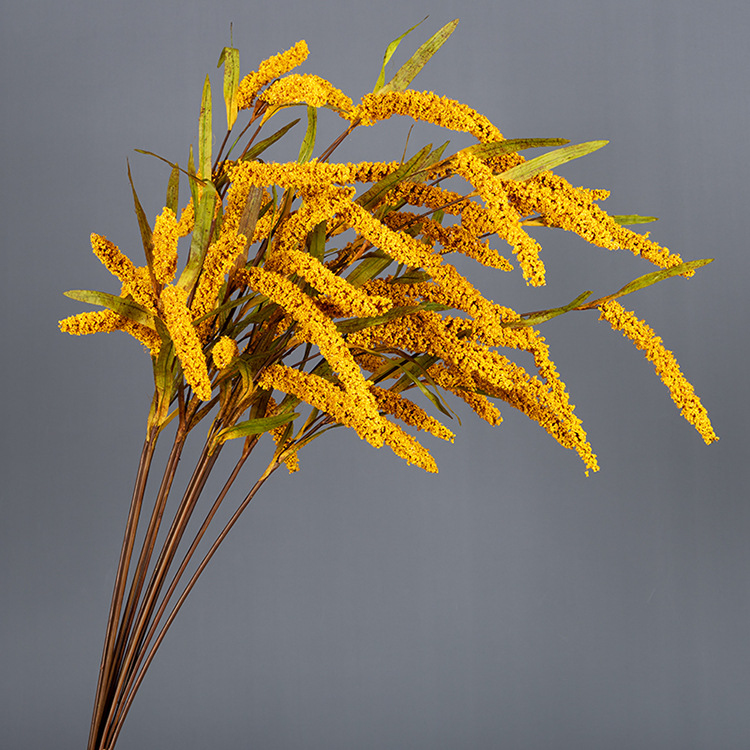 长枝五谷杂粮假麦穗小米谷子仿真谷穗农家乐摆设婚礼堂道具装饰花