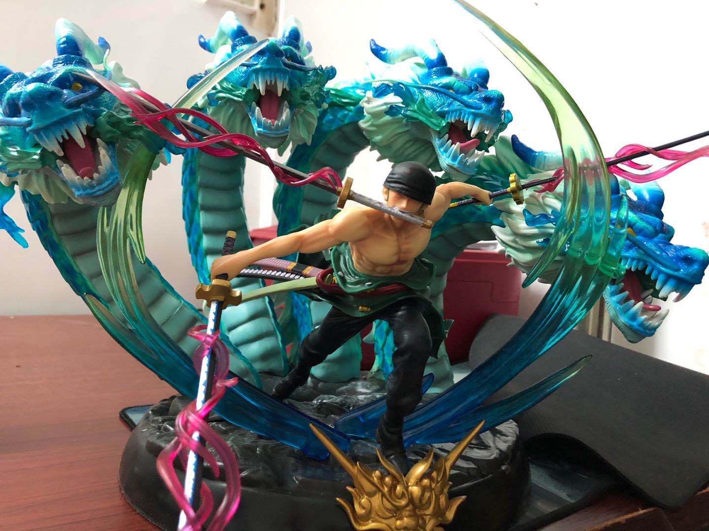 厂价直销 海贼王 索隆 三头龙 gk 手办 f3 龙卷风 四头龙 战斗