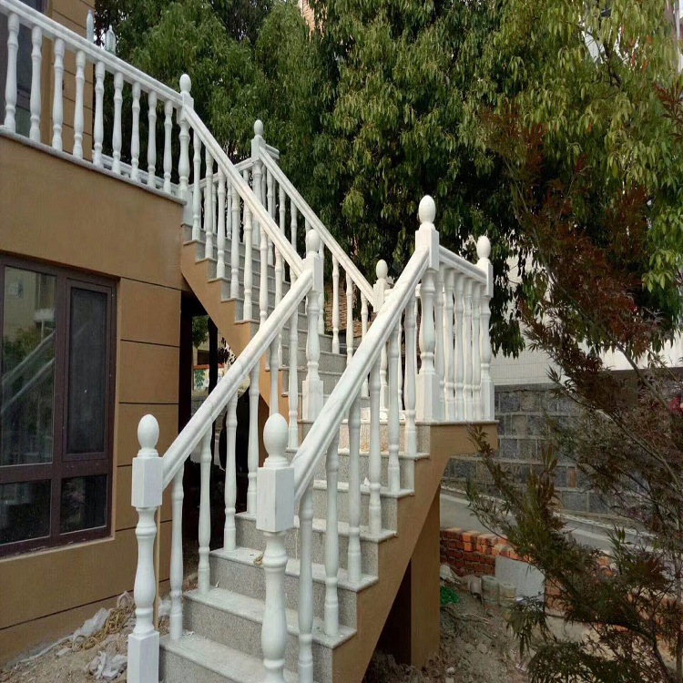 汉白玉石雕栏杆阳台柱子罗马花瓶柱适用于洋楼别墅楼梯扶手装饰