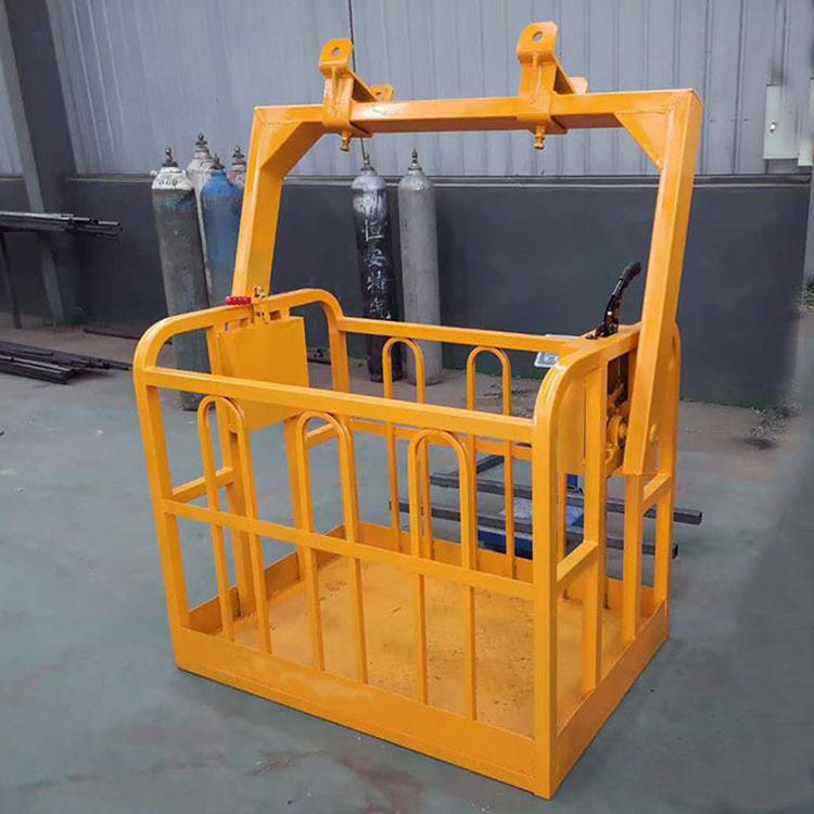 现货供应吊车吊篮 360度旋转自平衡作业吊框 园林高空吊篮