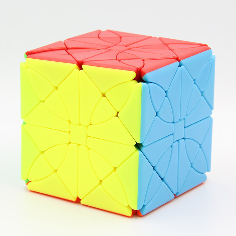 方是极光闪蝶异形魔方 lim花瓣魔蝶转棱高难度 智力玩具外贸货源