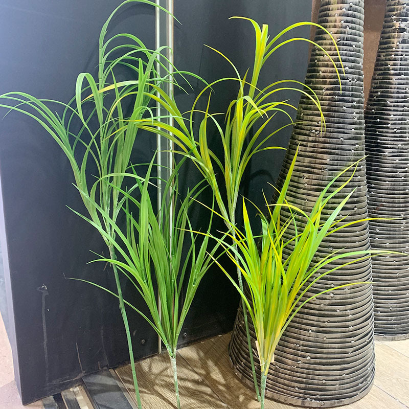 精品高枝长青草植物墙配材仿真草橱窗装饰喷色芦苇草河葱草秋色草-阿