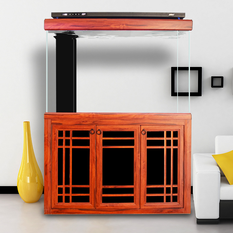 6-1.8米jebo鱼缸水族箱超白玻璃生态底过滤干湿分离造景客厅缸